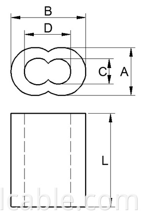 oval ferrule drawing